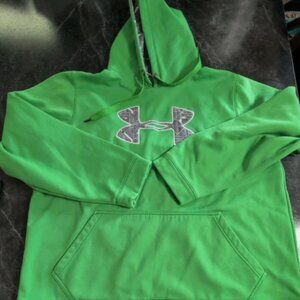 Under Armour Green Pullover Hoodie 2XL
